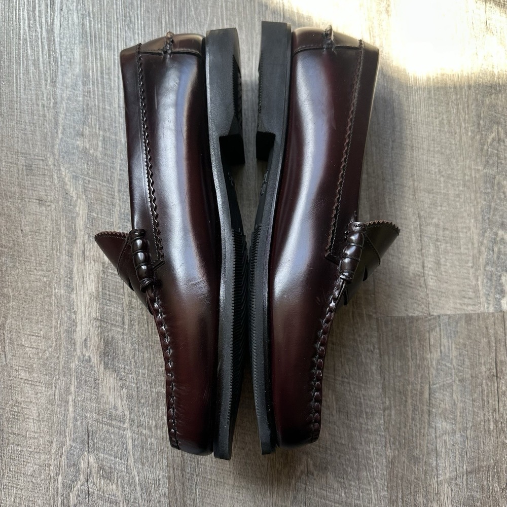Allen Edmonds Shoes Size 13 Kenwood Penny Moc Burgundy Leather NEW Made in USA - Picture 3 of 7